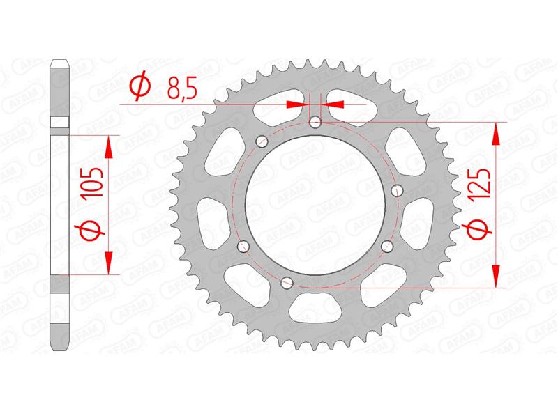 Chaîne renforcé P2R 420 - Chaîne moto - Pièces techniques - Moto