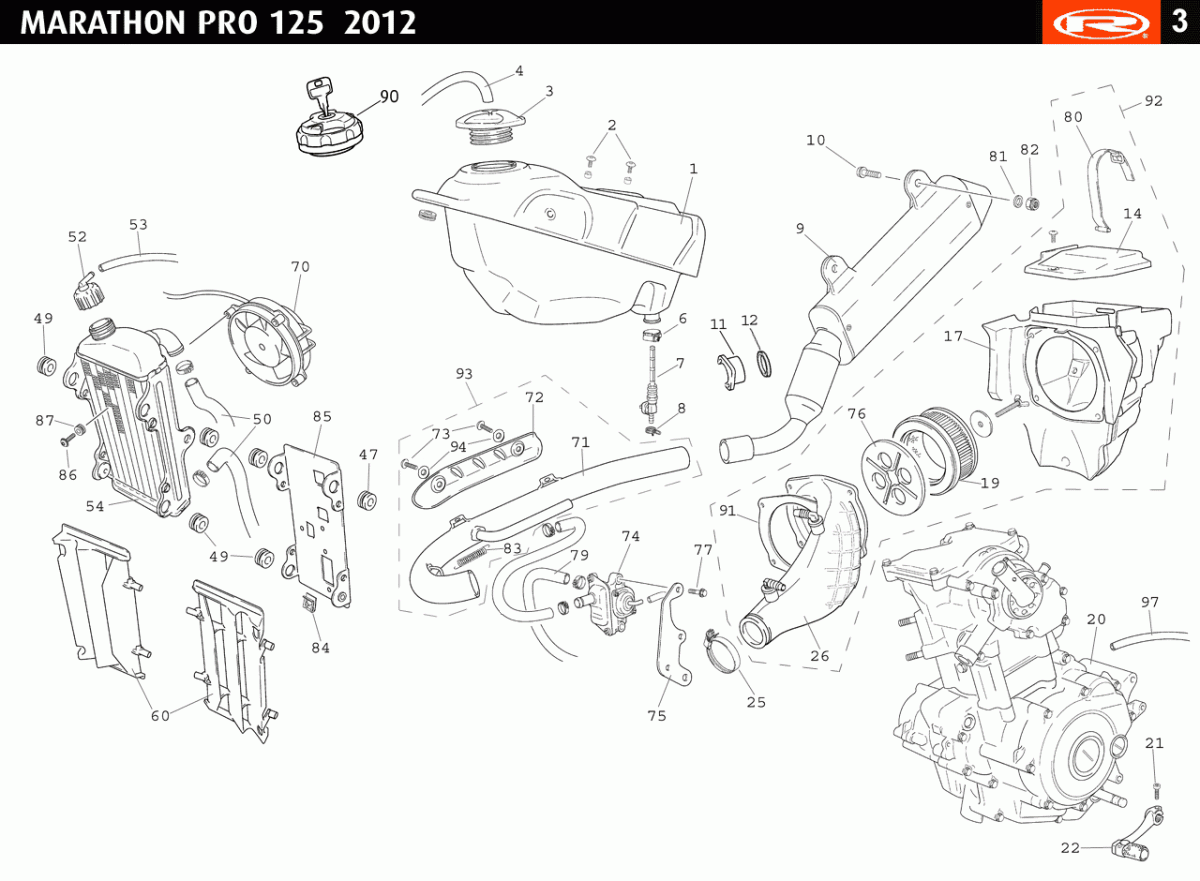 marathon-125-pro-2012-noir-reservoir-echappement-radiateur.gif