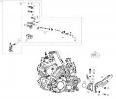 mr-300-racing-2022-noir-commande-dembrayage