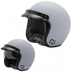 Casque Nox N210 kaki mat orange, casque jet, casque scooter