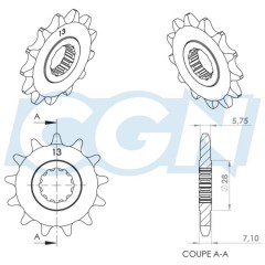 pignon_teknix_13_dents_pas_420_am6-c289514